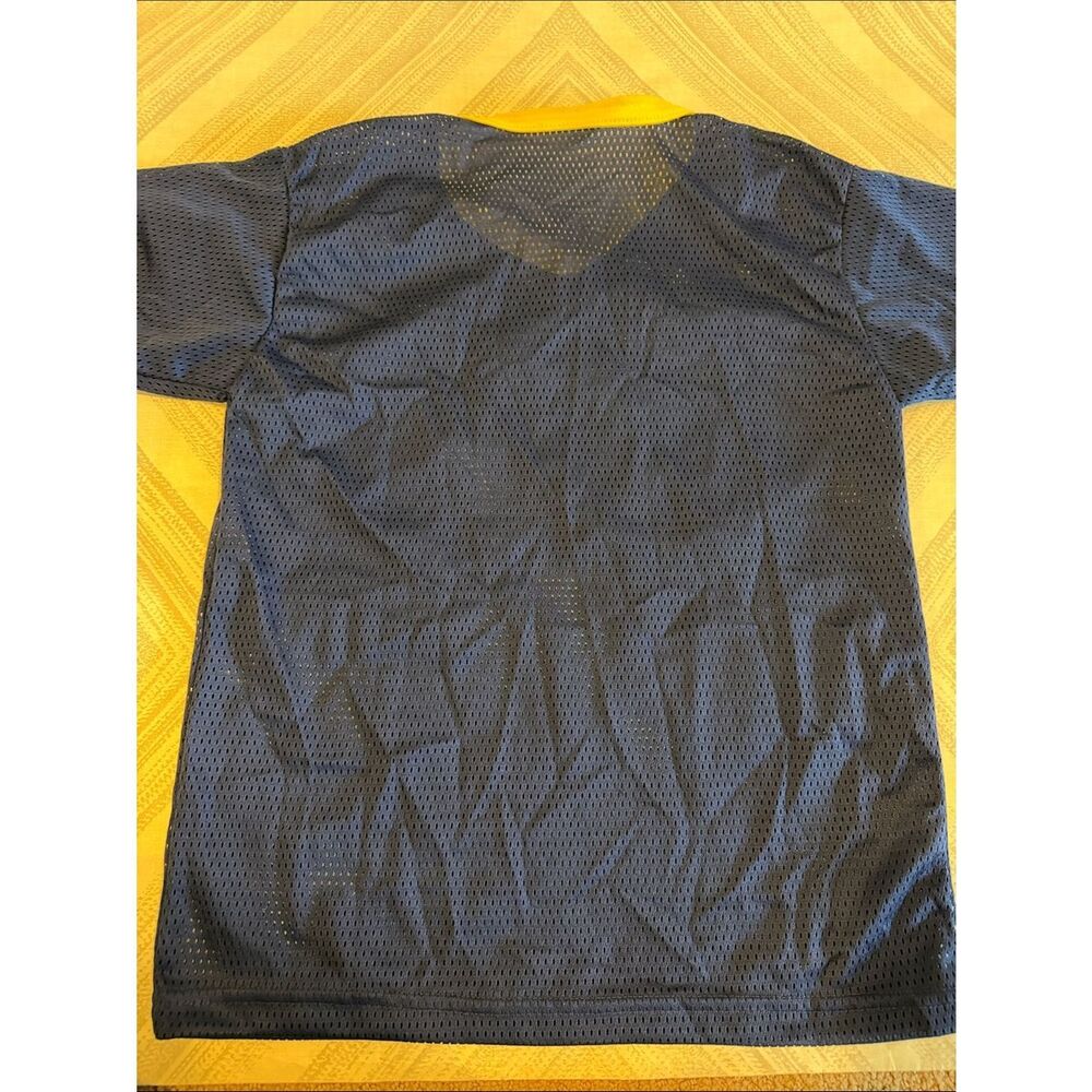 Franklin University of Michigan Kids Mesh Football Jersey Blue Maize Medium - Picture 5 of 5